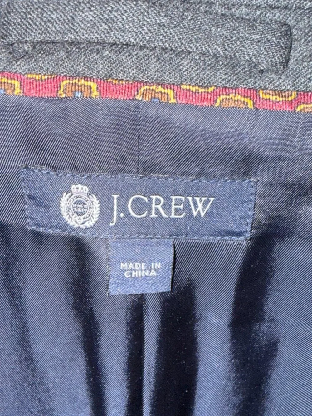 J Crew Ludlow Jacket Blazer Mens 40 Regular Italian Wool Dark Gray 3 Button EUC